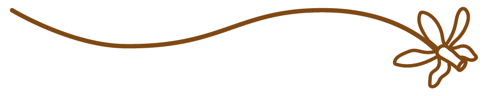 Fleur en vectorielle marron.