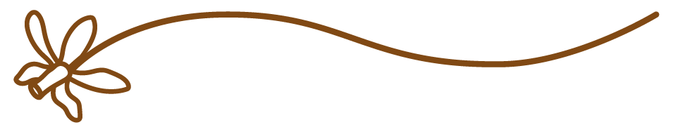 Fleur en vectorielle marron.