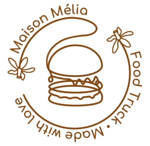 Logo vectorisé en marron Maison Mélia.