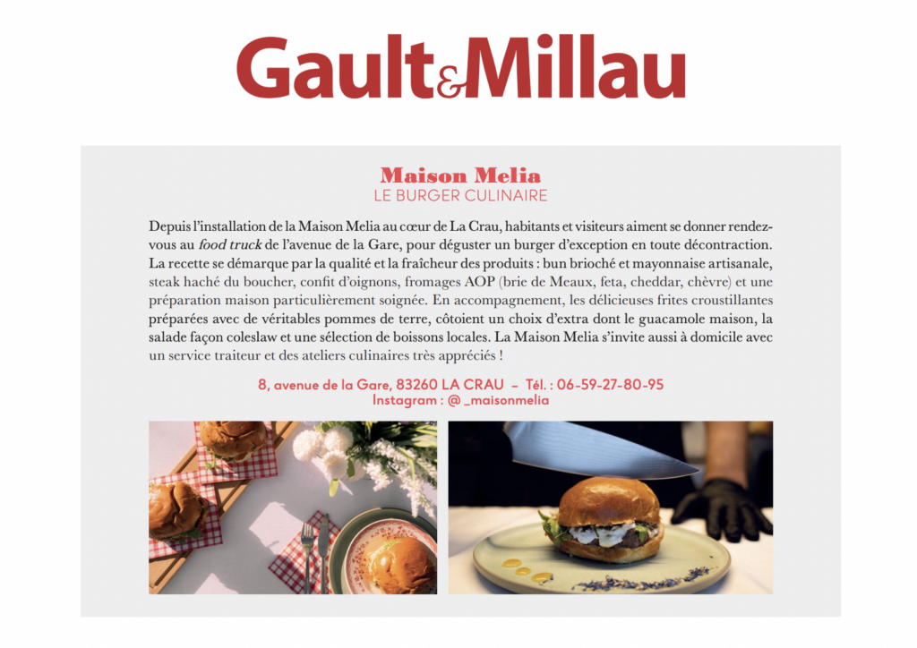 Retombée de presse de Maison Melia